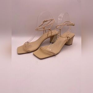 Elegant Tan Strappy Women's Heels